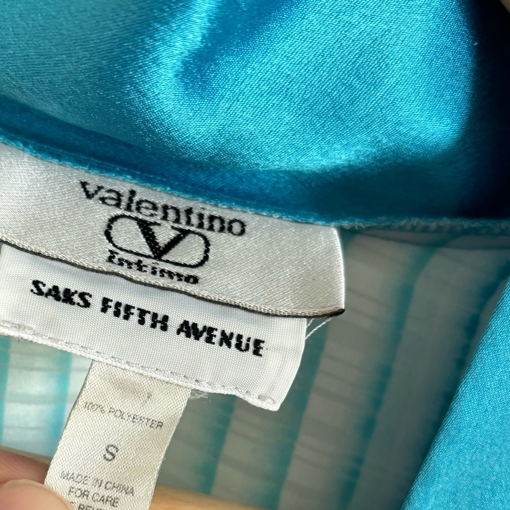 Vintage Valentino Intimo Sheer Robe Kimono Small - Picture 6 of 10